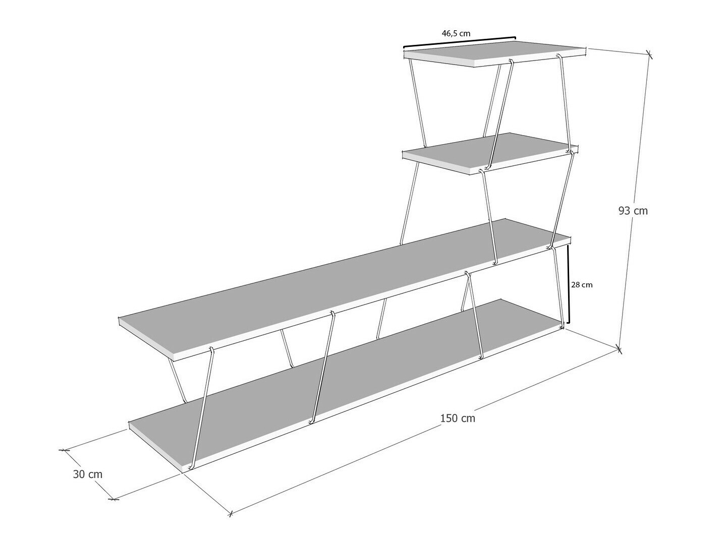 TV-alus Kailua 1335 (Valge)