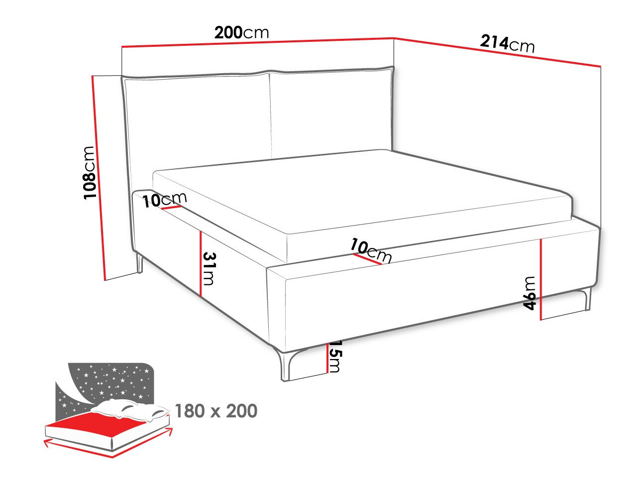 Voodi Clovis 113 (Poso 100)