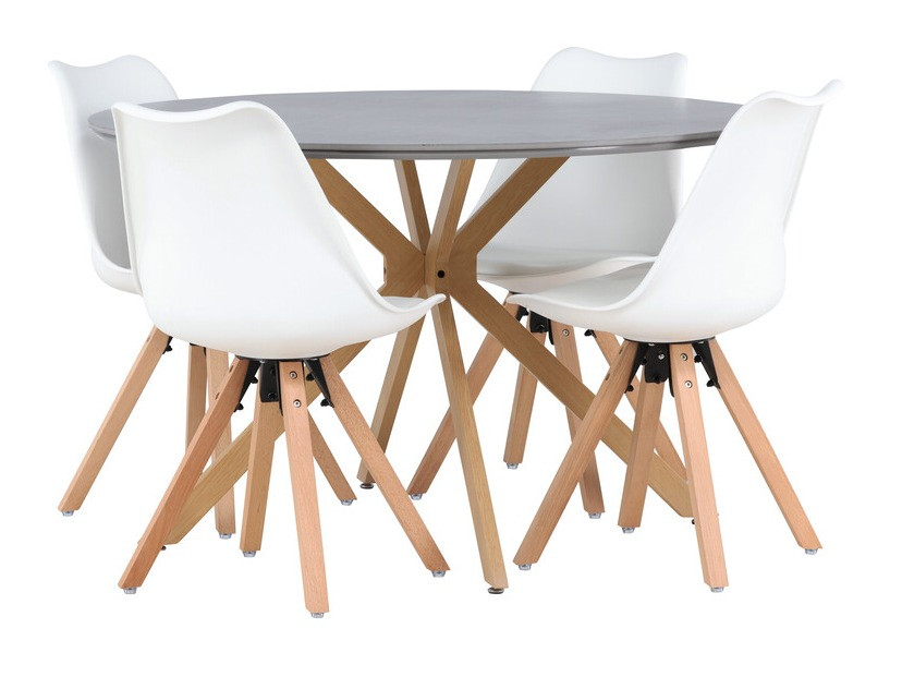 Söögitoakomplekt Dallas 4237 (Valge)