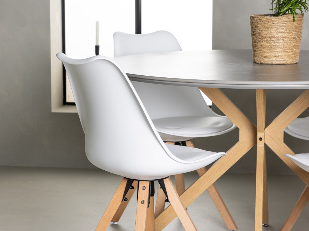 Söögitoakomplekt Dallas 4237 (Valge)