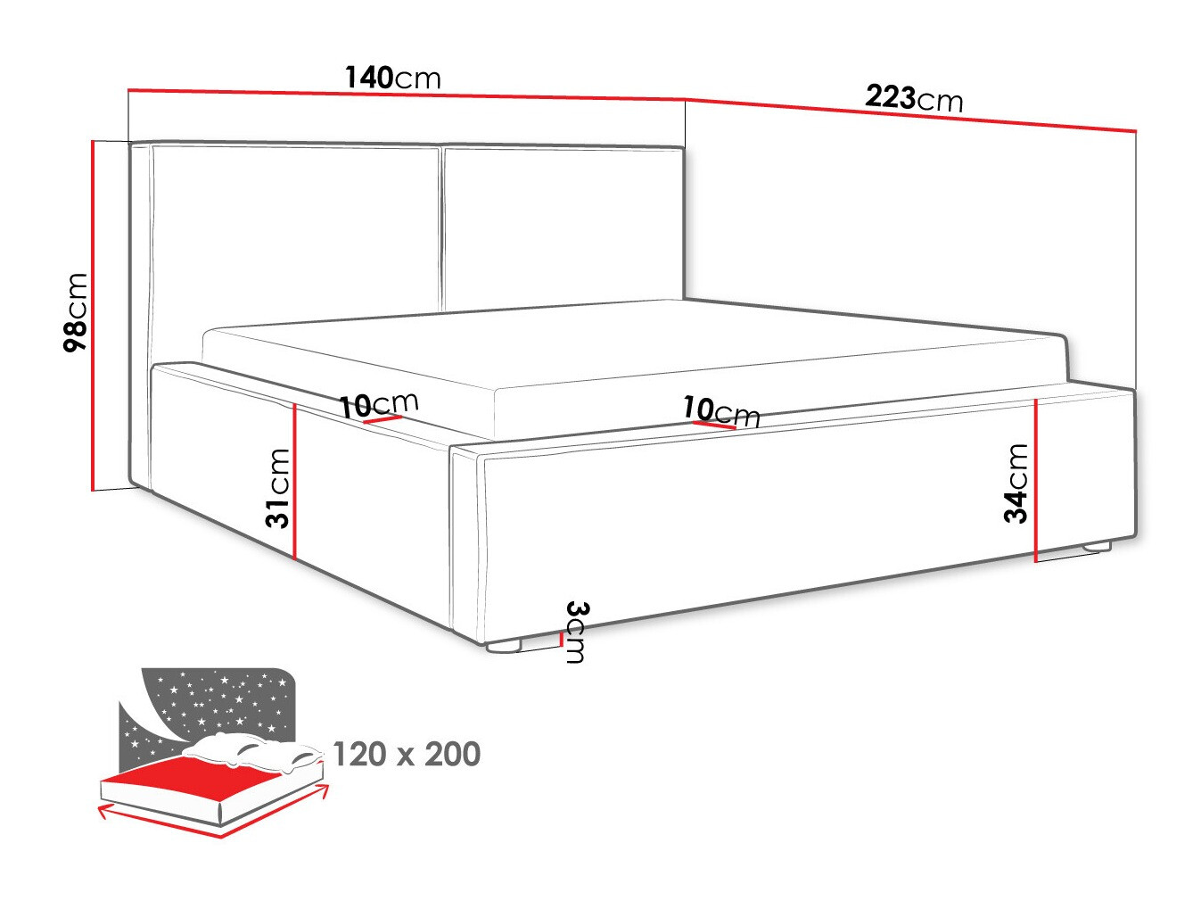 Voodi TrendyNest 117 (Manila 02)