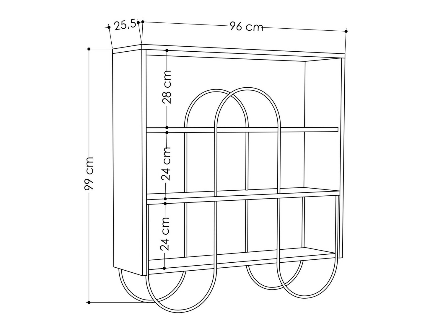Riiul Kailua 1387 (Valge)