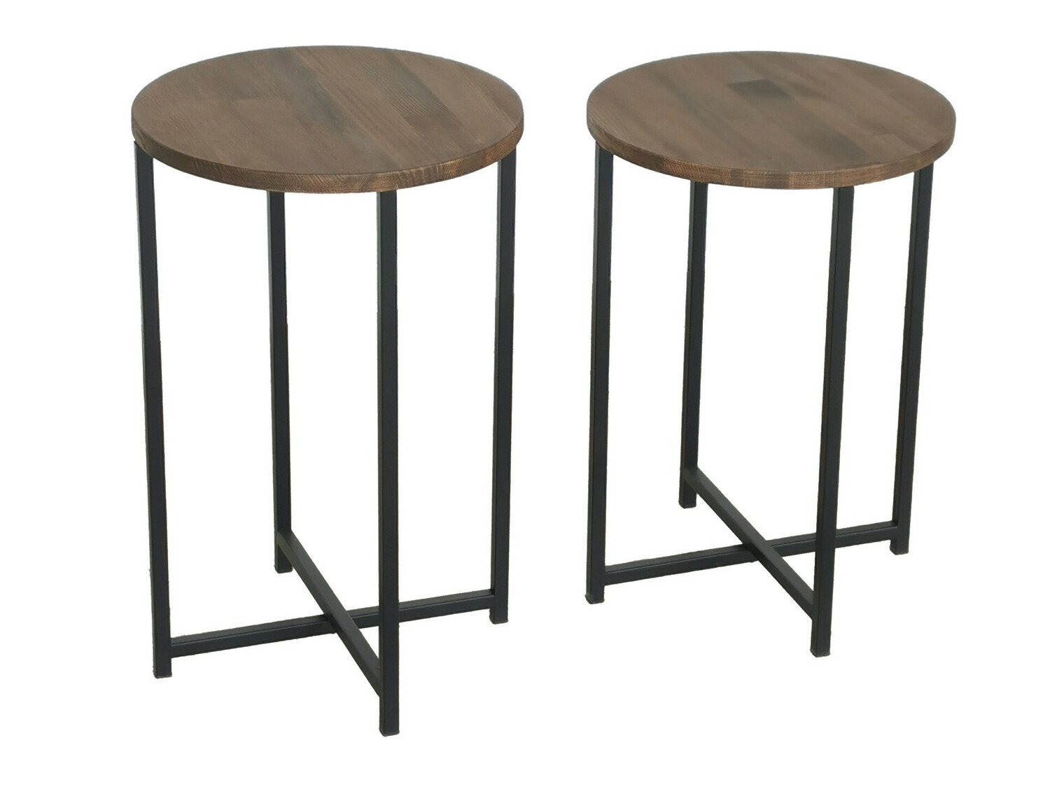 Kõrvallaudade komplekt Kailua 1625 (Must + Pähkel)