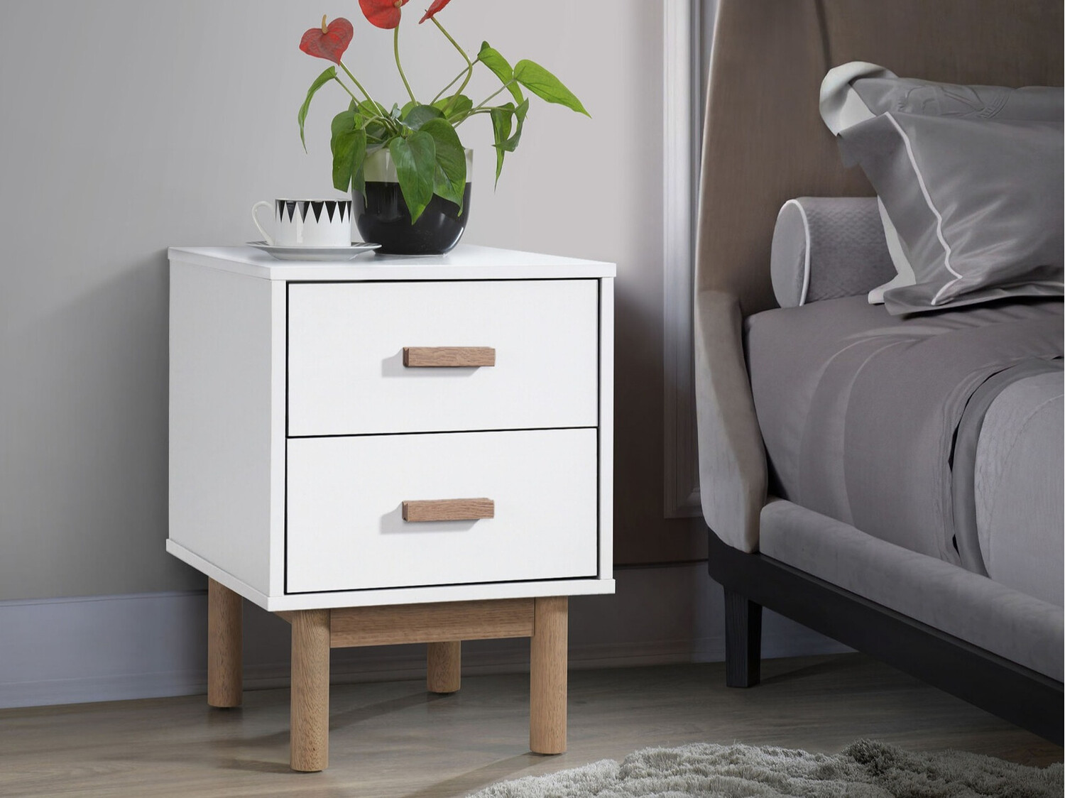 Öökapp Nolcalu 102 (Valge + Tamm)