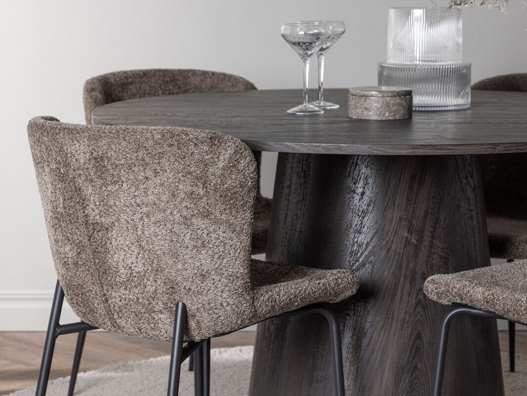 Söögitoakomplekt Dallas 4257 (Tumepruun)