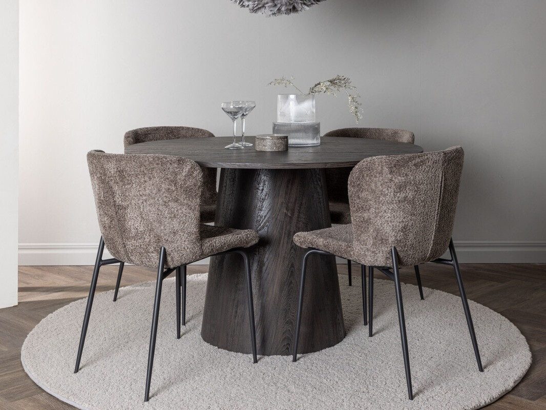 Söögitoakomplekt Dallas 4257 (Tumepruun)