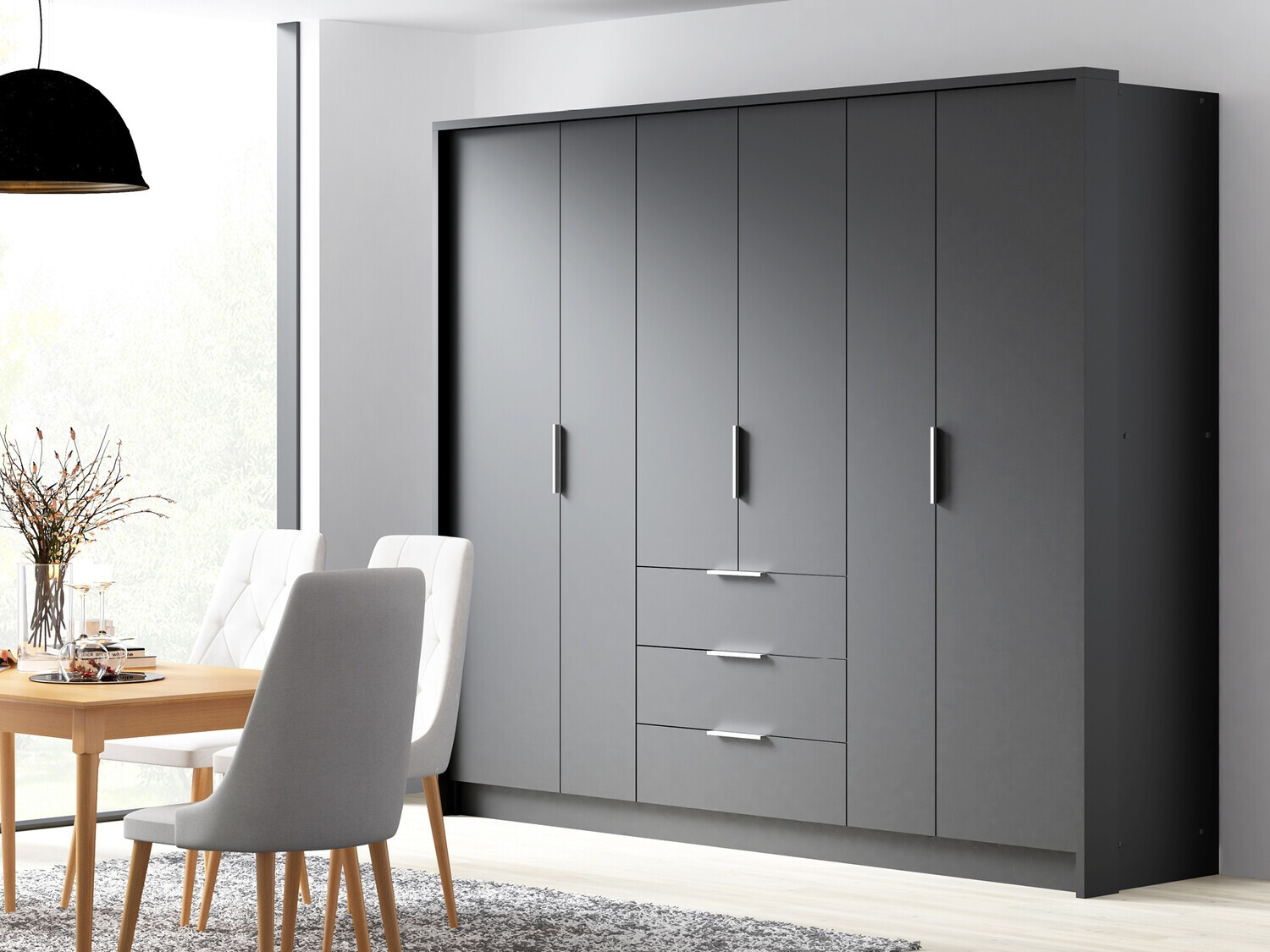 Riidekapp Honolulu 180 (Grafiit)