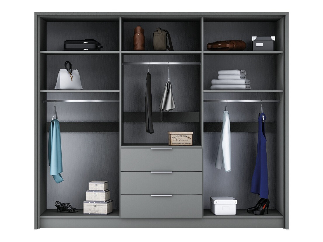 Riidekapp Honolulu 180 (Grafiit)