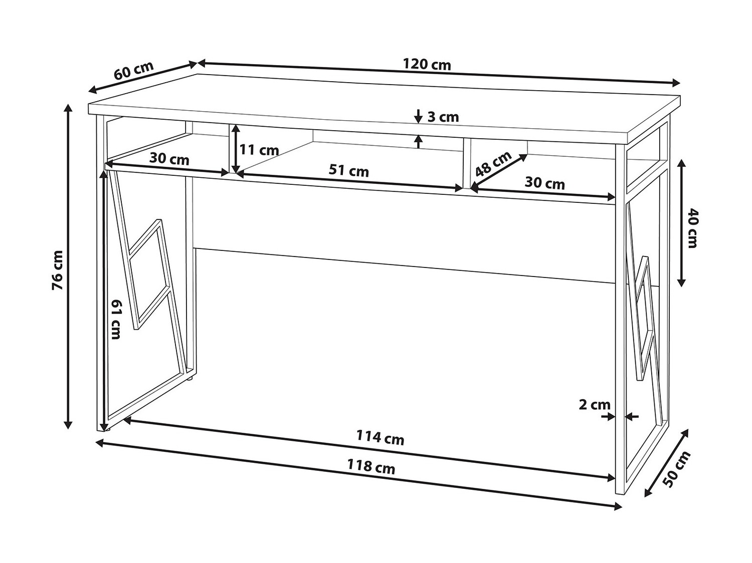 Kirjutuslaud Mirlevi 100