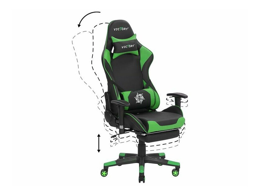 Mänguritool Berwyn 183 (Must + Roheline)