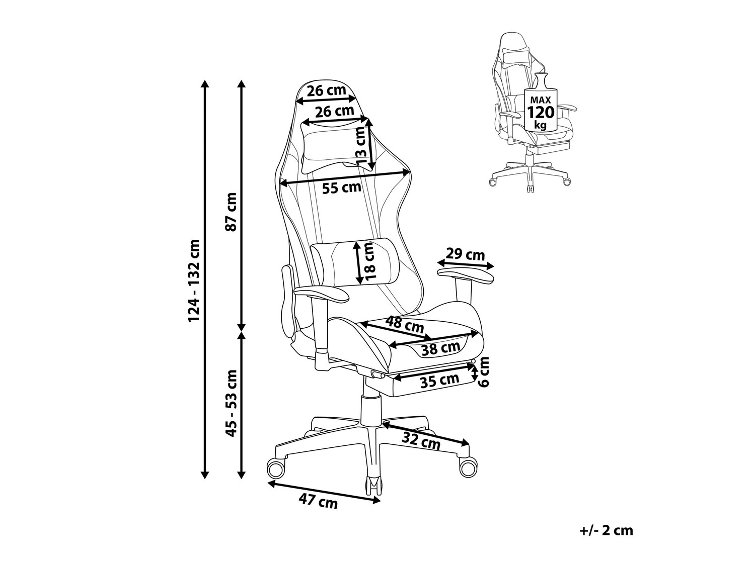 Mänguritool Berwyn 183 (Must)
