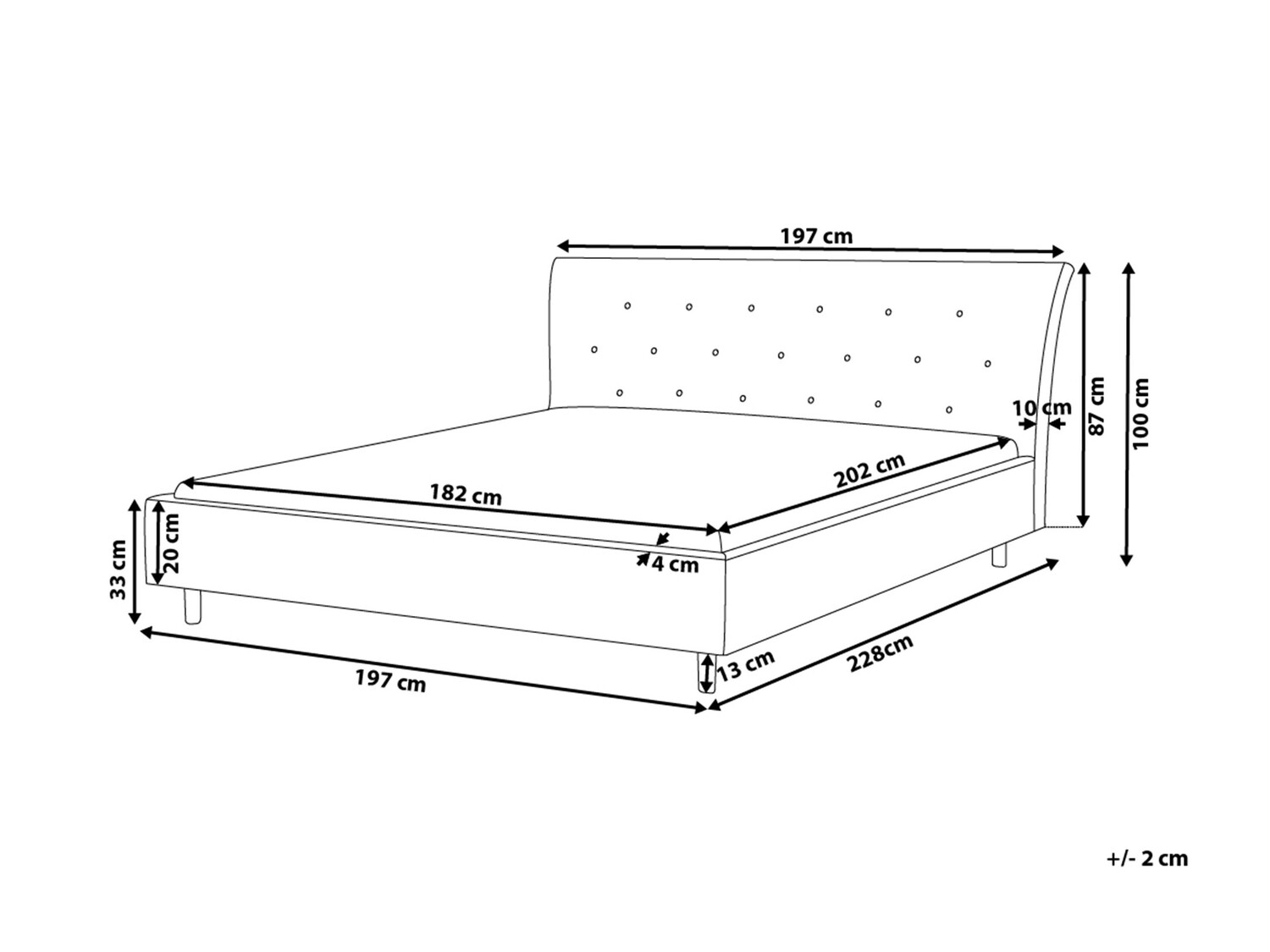 Voodi Berwyn 194 (Tumehall)