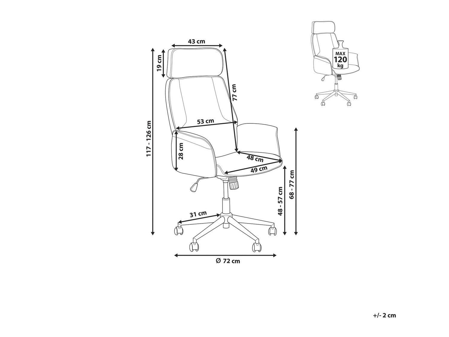 Kontoritool Berwyn 217 (Beež)