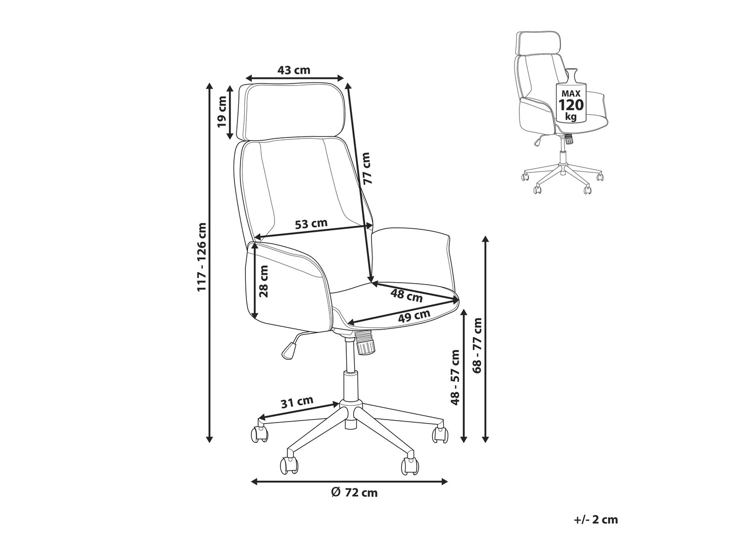 Kontoritool Berwyn 217 (Hall)