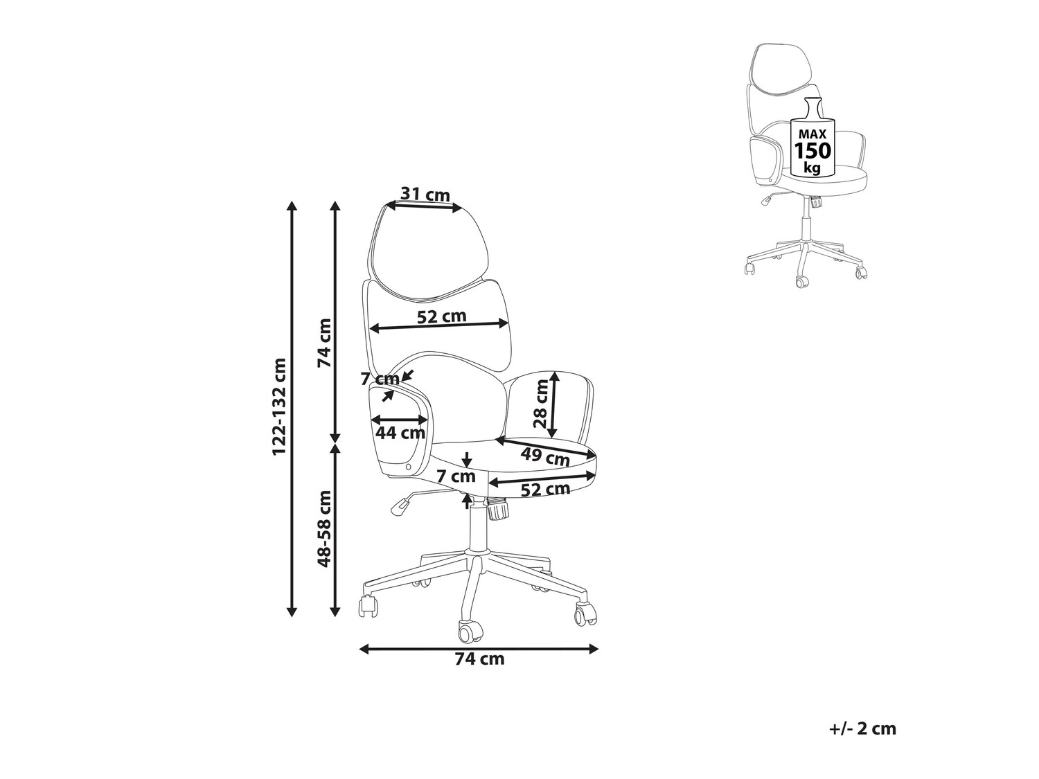 Kontoritool Berwyn 218