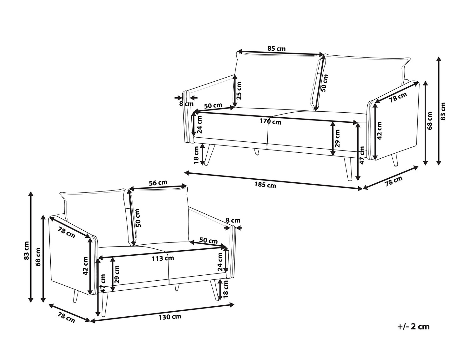 Pehme mööbli komplekt Berwyn 206 (Kuldne + Roosikarva)