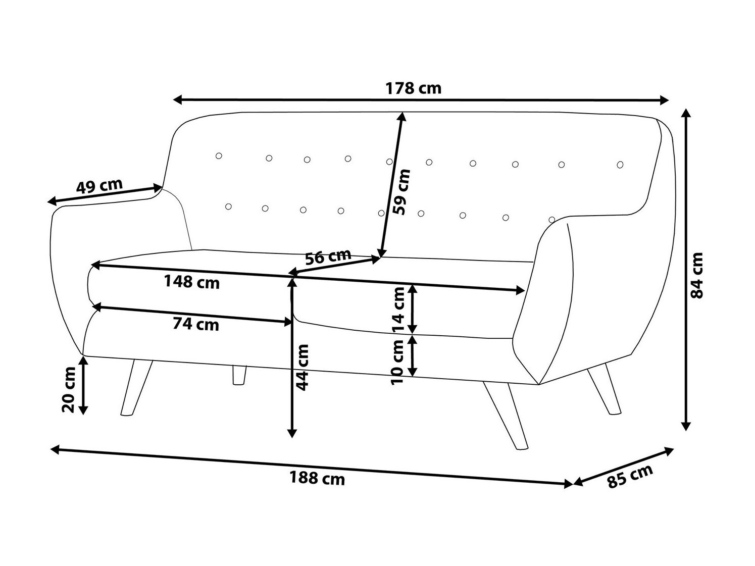 Diivan Berwyn 223 (Roheline)