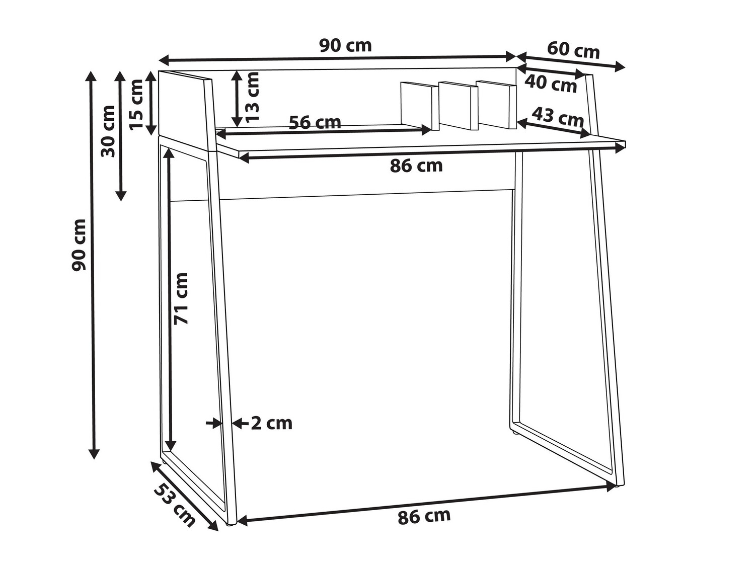 Kirjutuslaud Berwyn 240