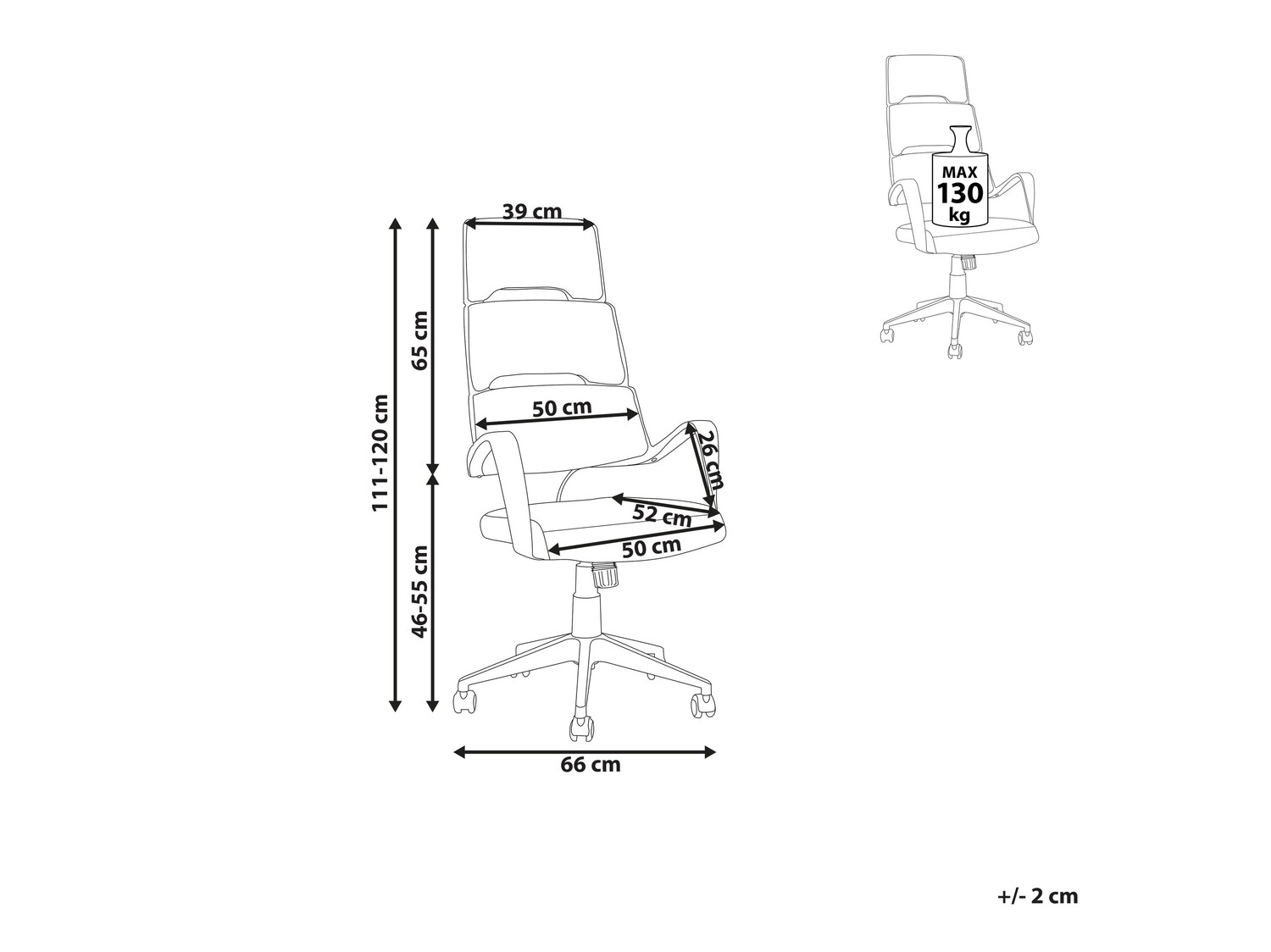 Kontoritool Berwyn 221 (Must + Türkiis)