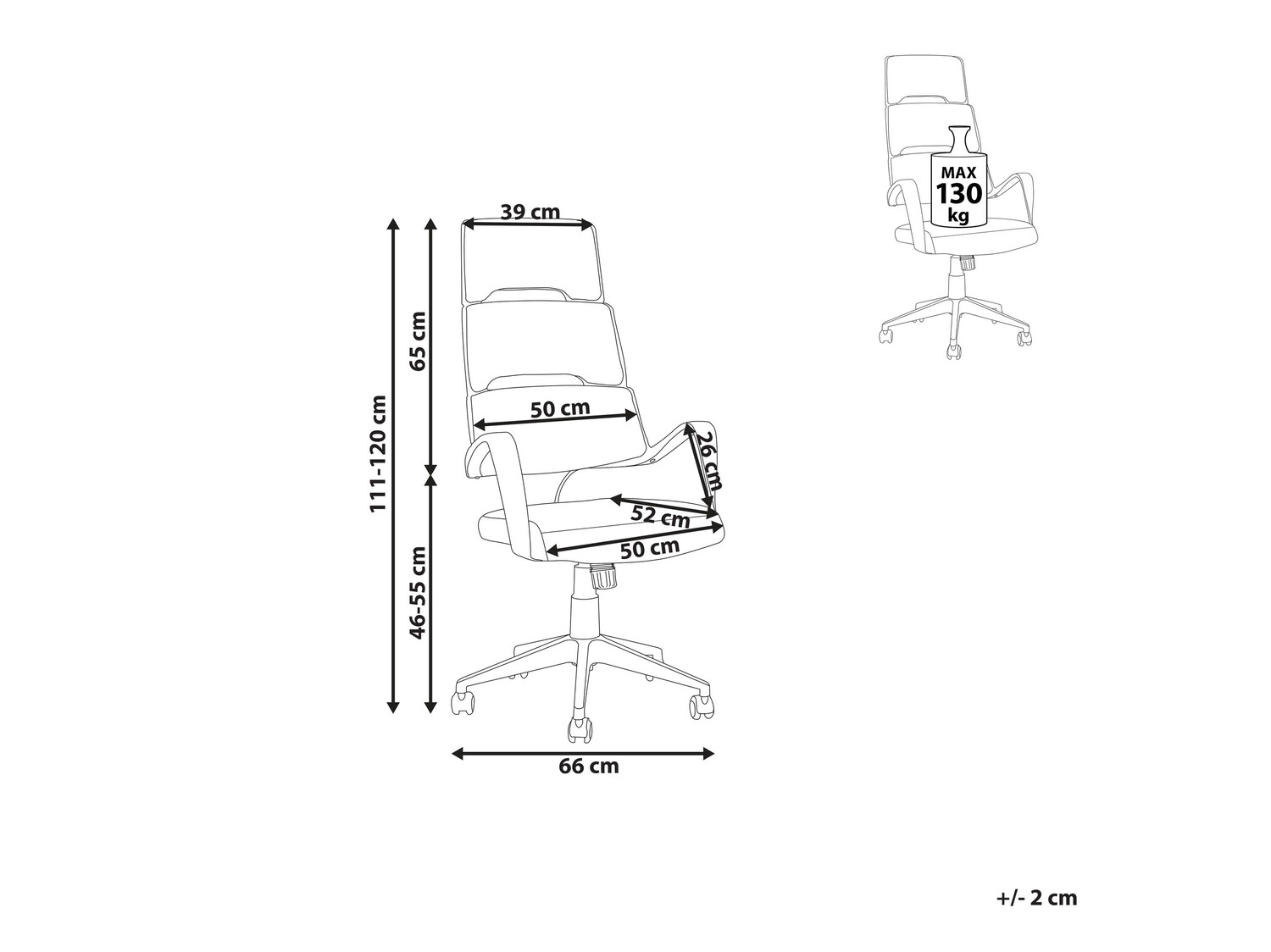 Kontoritool Berwyn 221 (Valge + Hall)