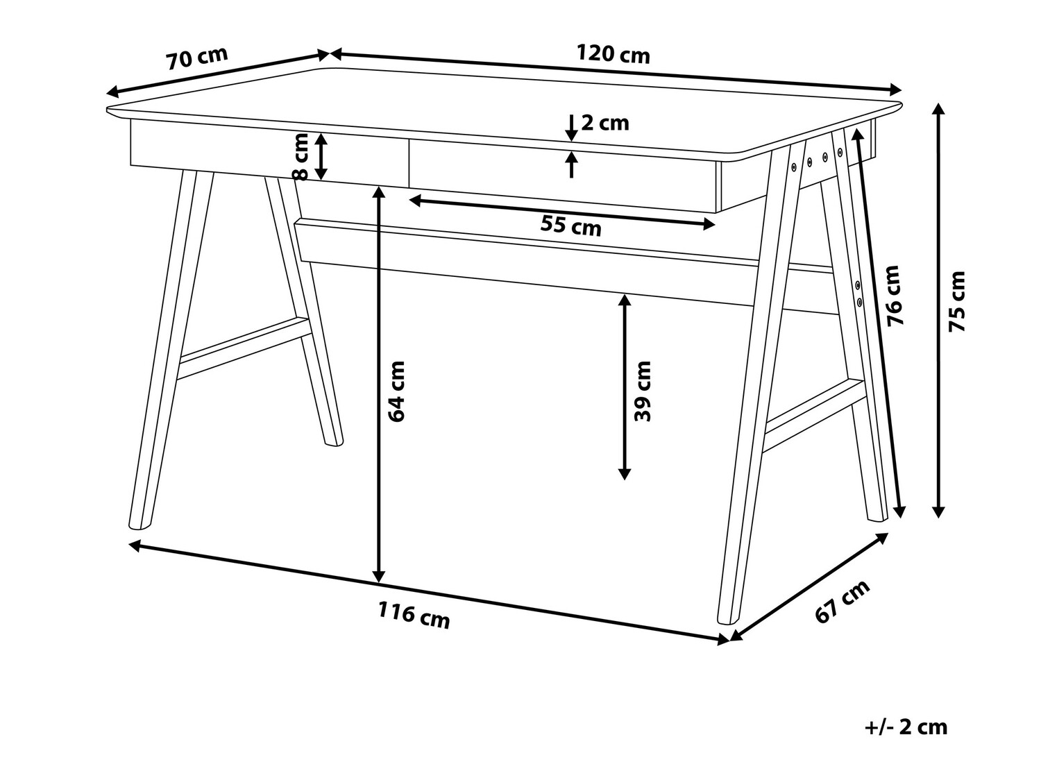 Kirjutuslaud Berwyn 259