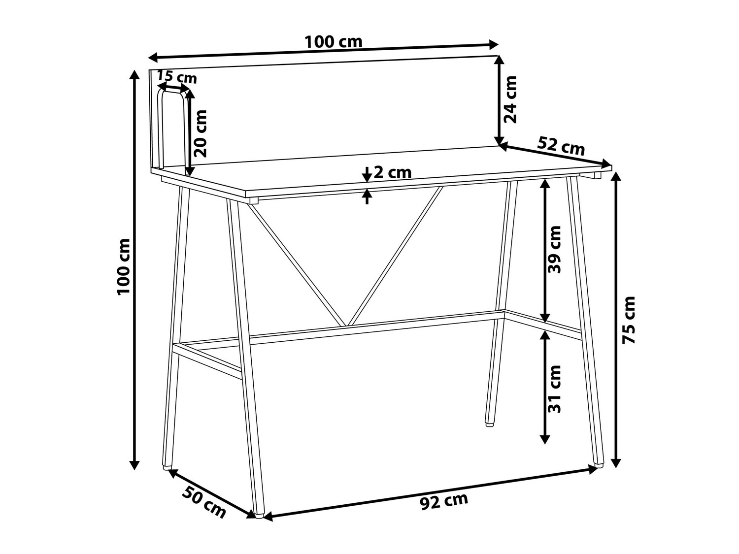 Kirjutuslaud Berwyn 273