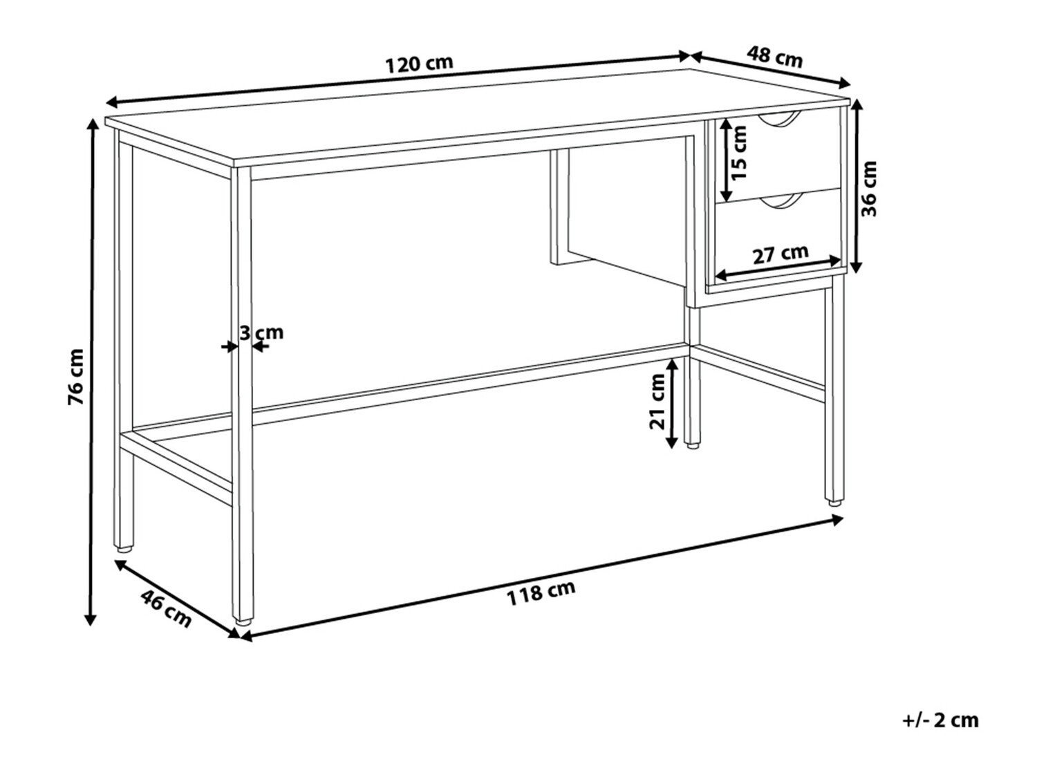 Kirjutuslaud Berwyn 286