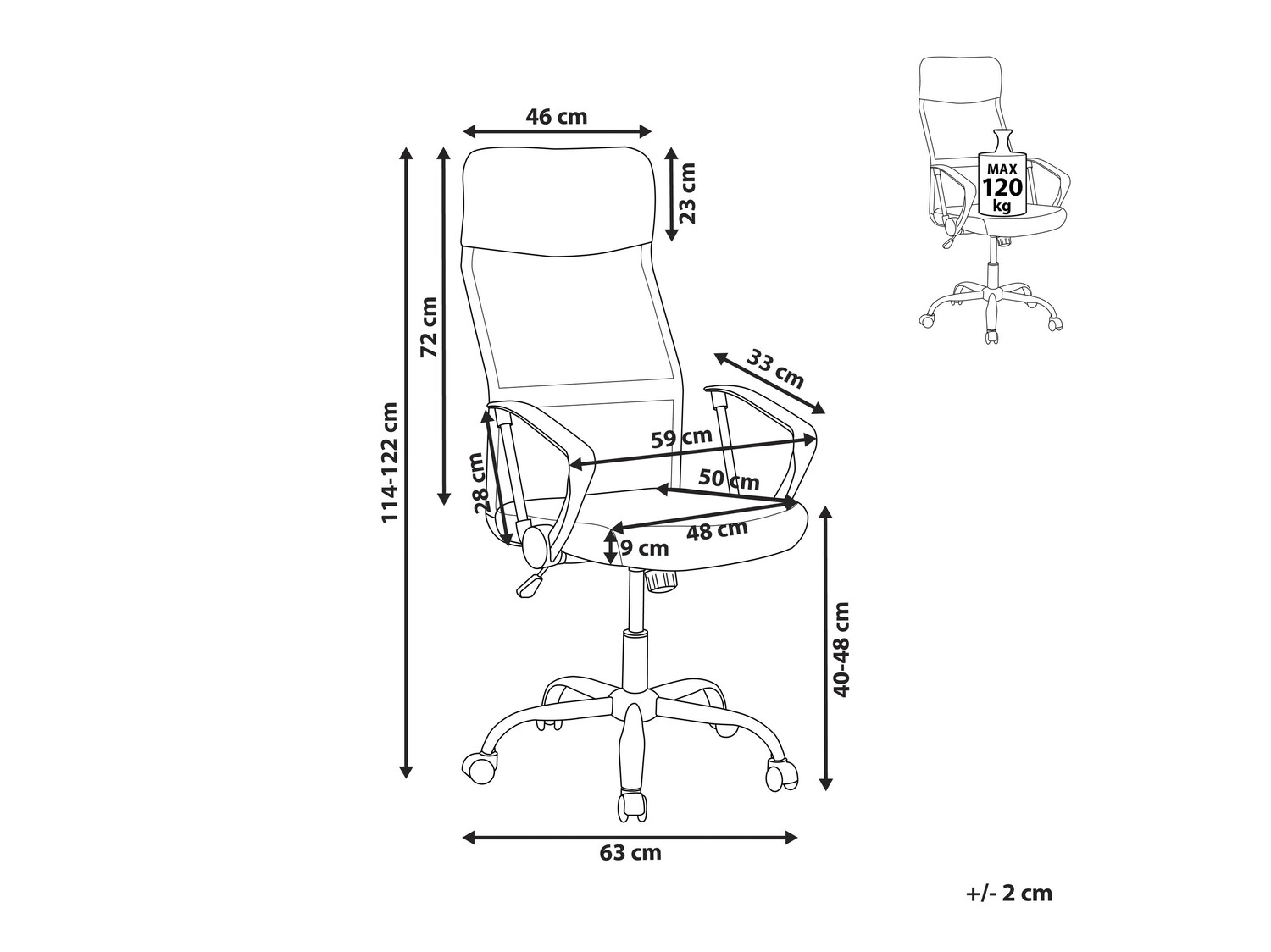 Kontoritool Berwyn 267 (Hall)