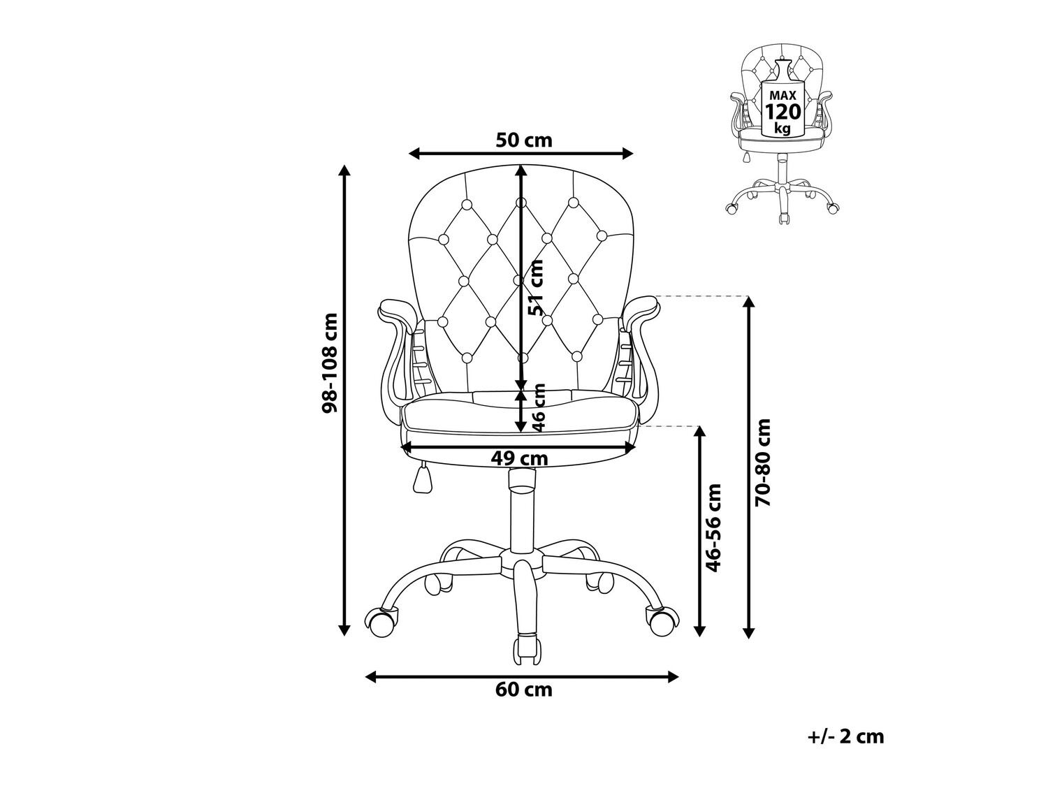 Kontoritool Berwyn 335 (Valge)