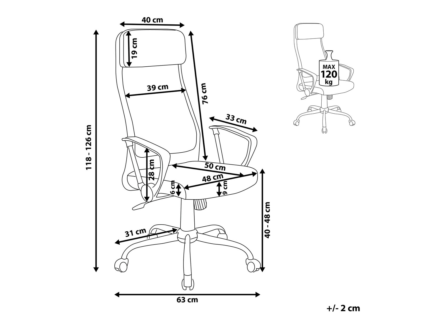 Kontoritool Berwyn 346 (Hall)