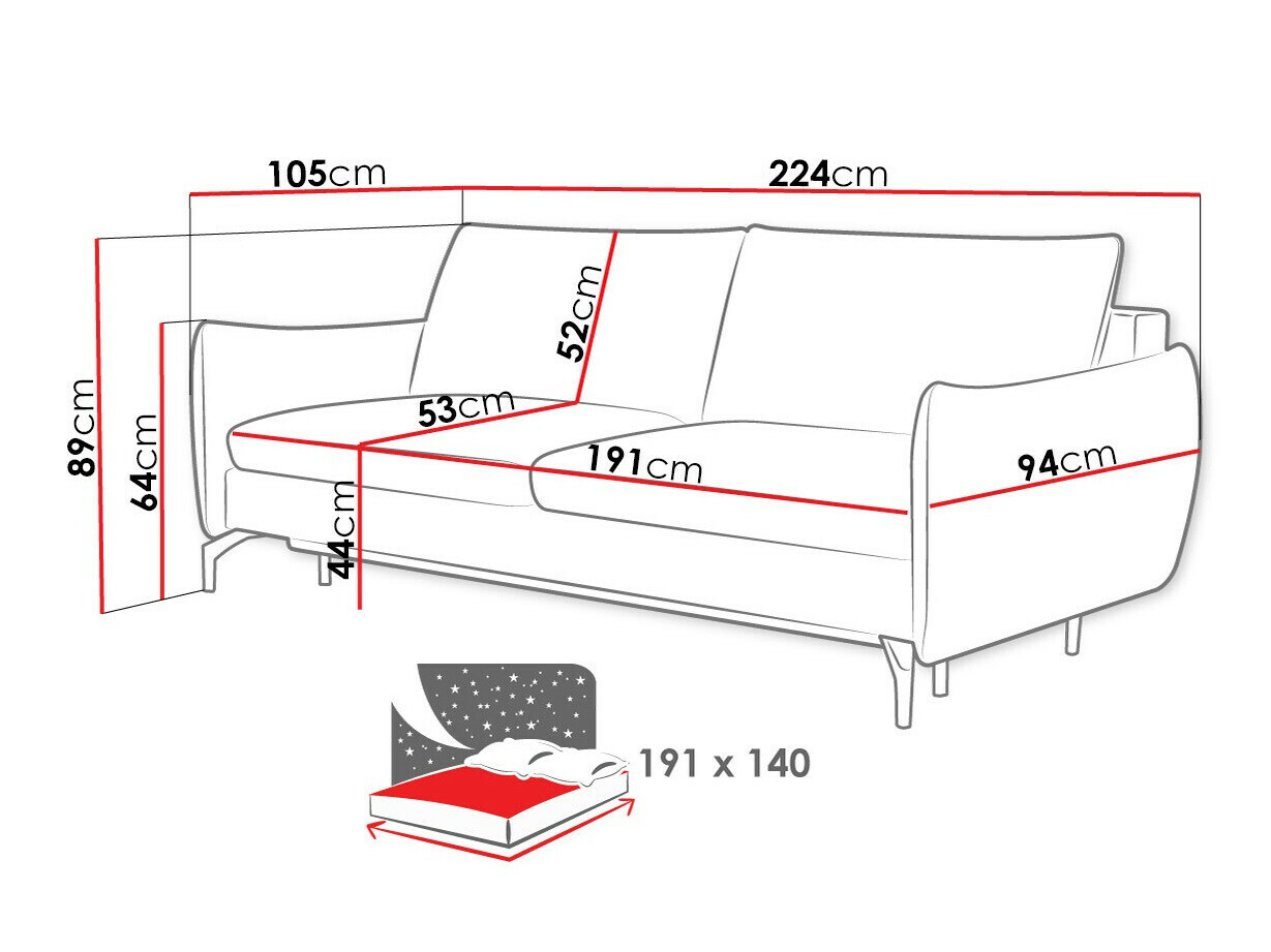 Diivanvoodi Lincoln 180 (Soro 28)