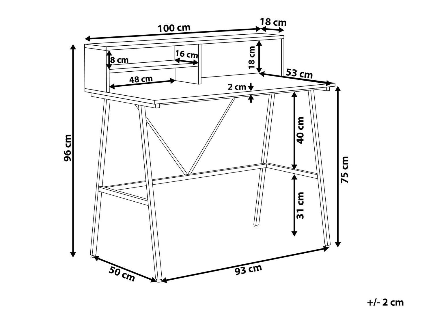 Kirjutuslaud Berwyn 381