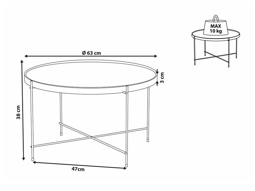 Diivanilaud Berwyn 403 (Must + Hõbedane)