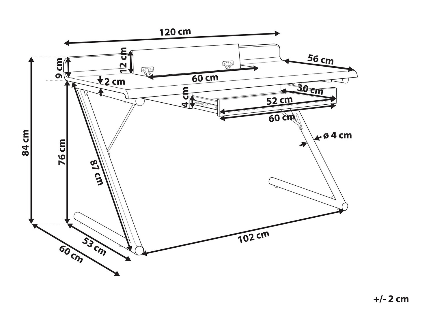Kirjutuslaud Berwyn 415