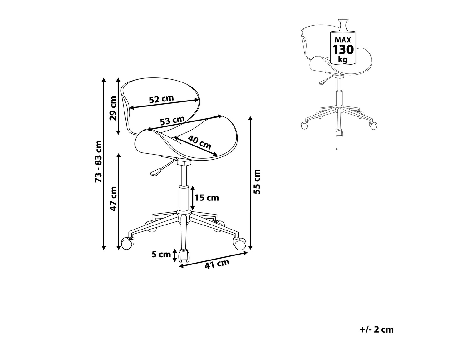 Kontoritool Berwyn 409 (Valge + Tume puit)