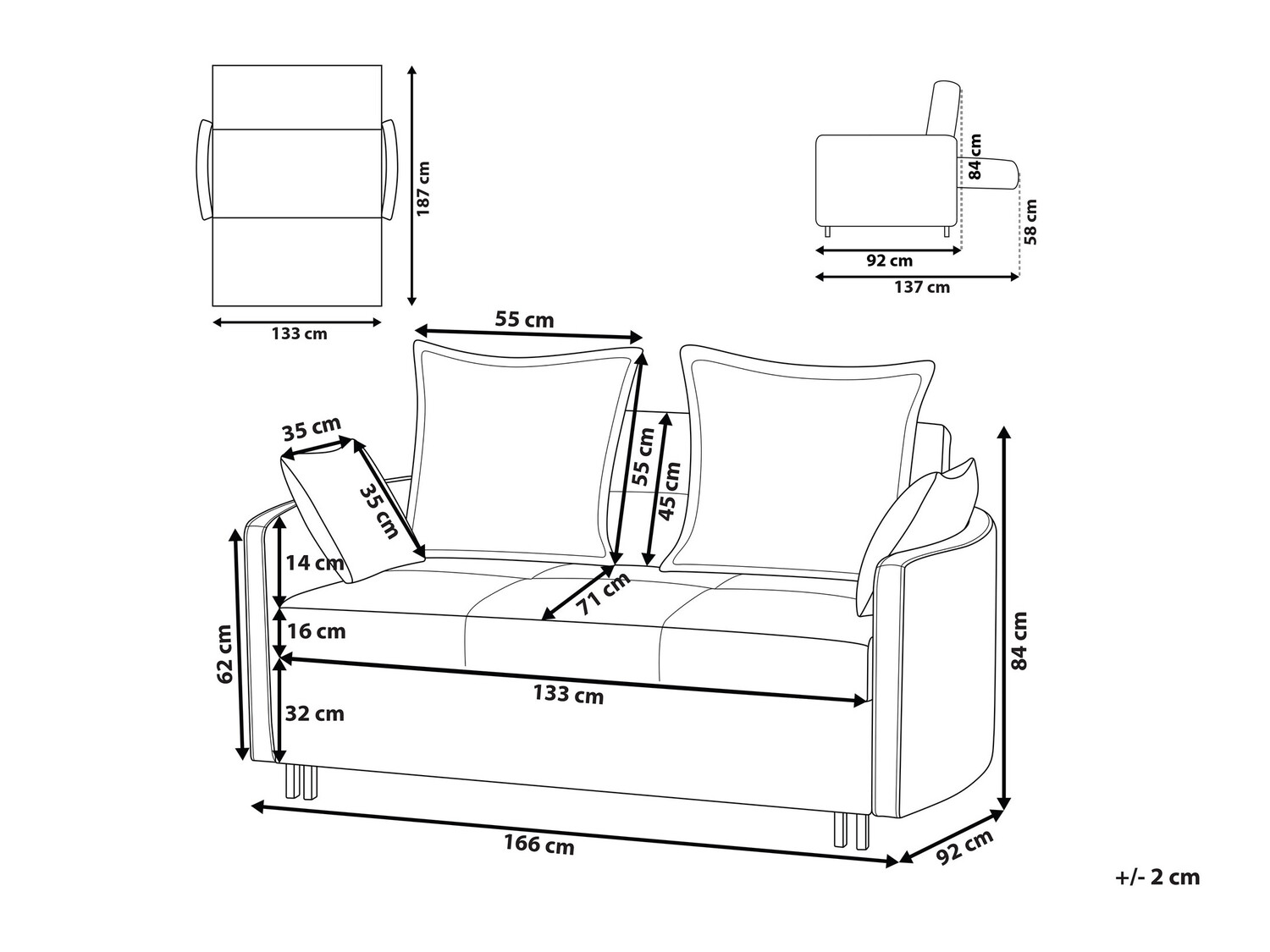 Diivanvoodi Berwyn 425 (Beež)