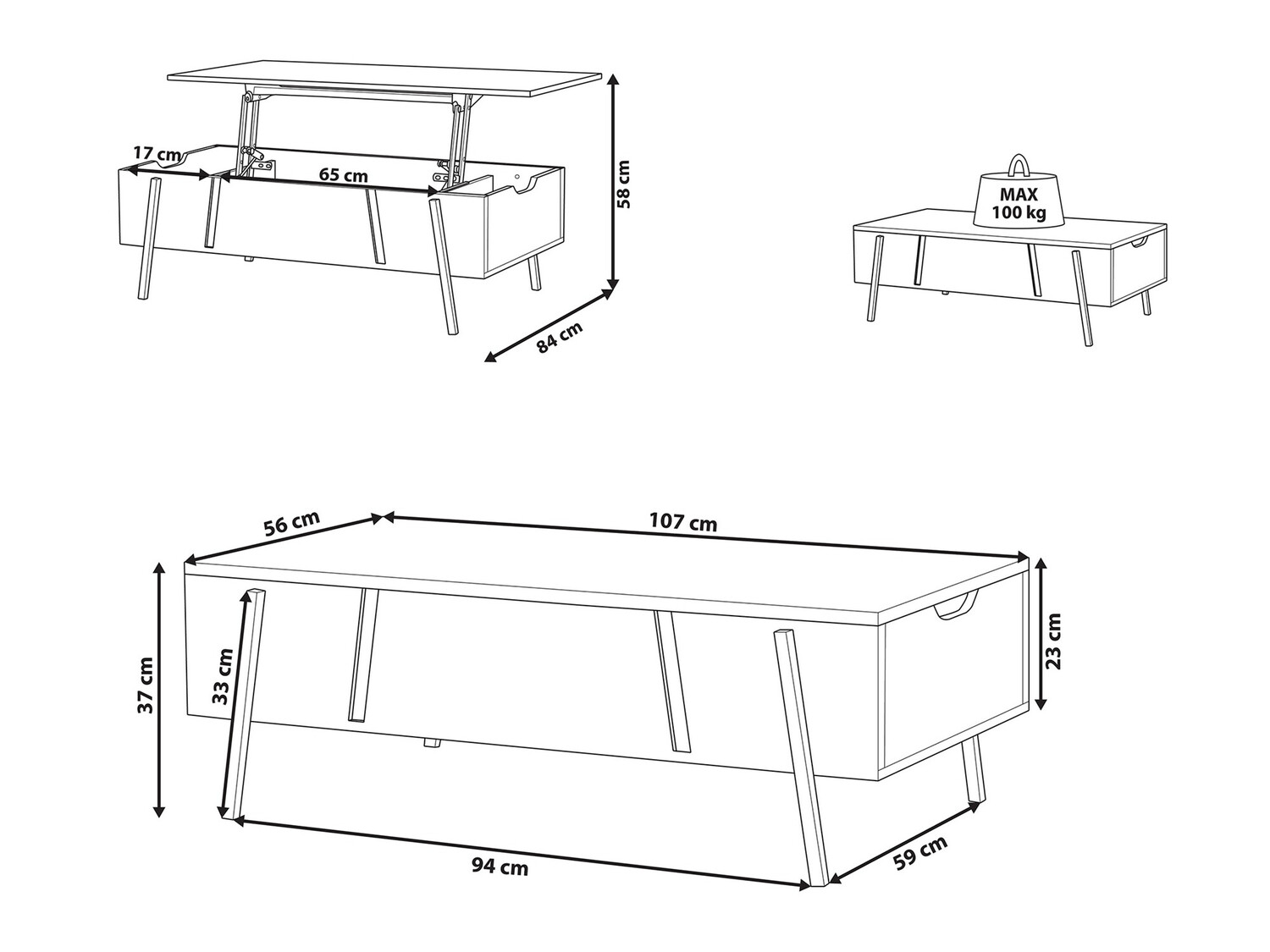 Transformer diivanilaud Berwyn 498