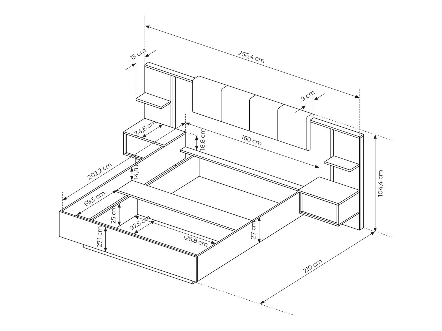 Voodi Orltoru 112 Koos öökapid