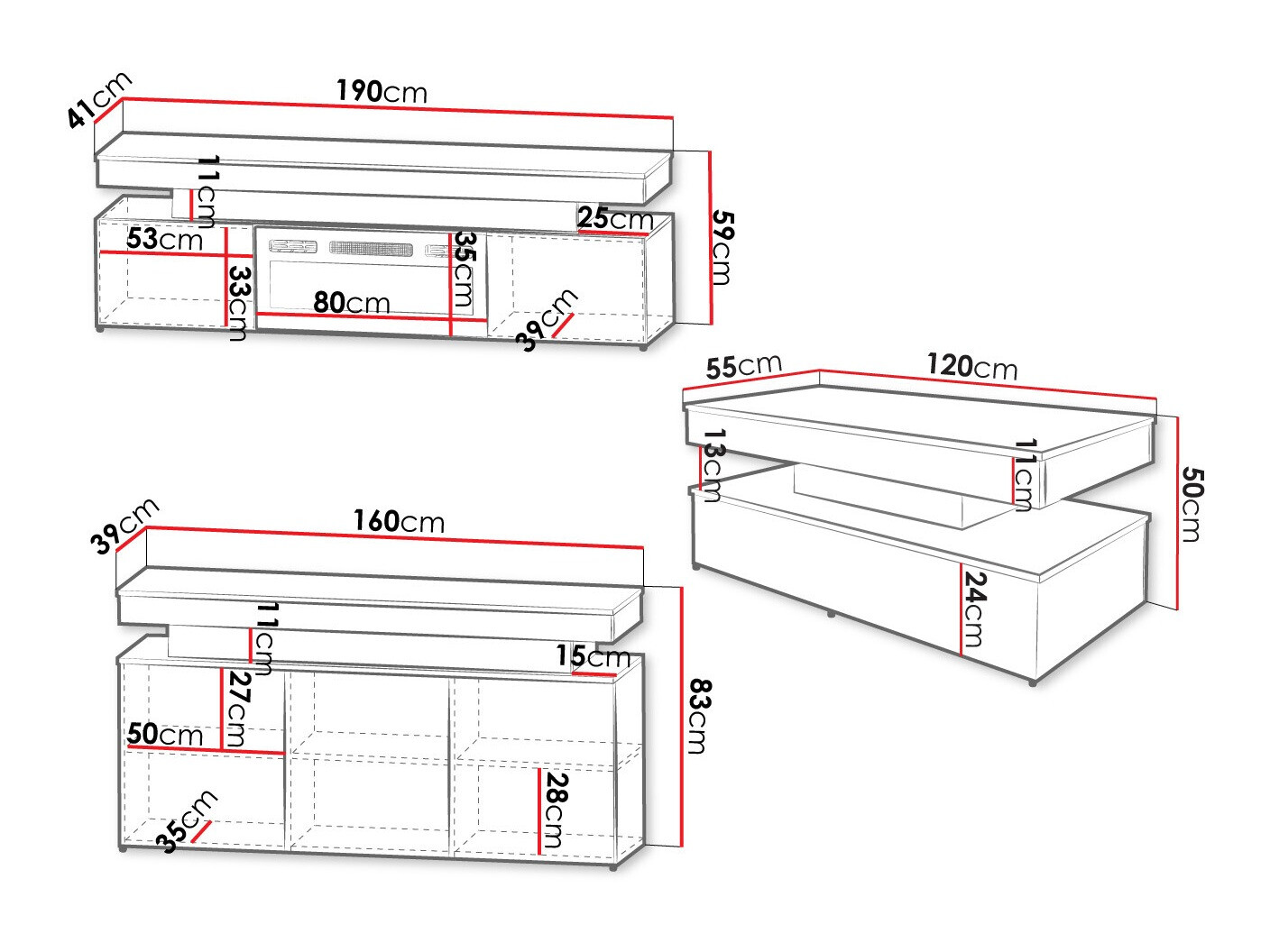 Elutoa komplekt Monfero 106 (Valge + Läikiv valge)