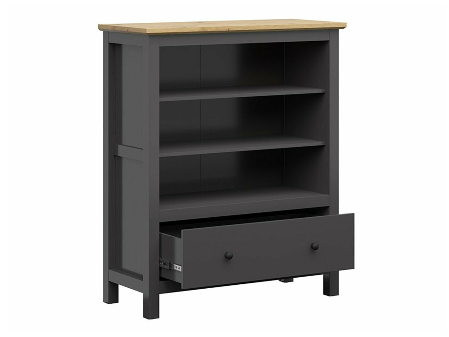 Riiul Sordoro 127 (Grafiit + Artisan tamm)