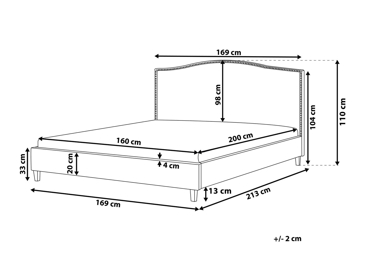 Voodi Berwyn 550 (Beež)