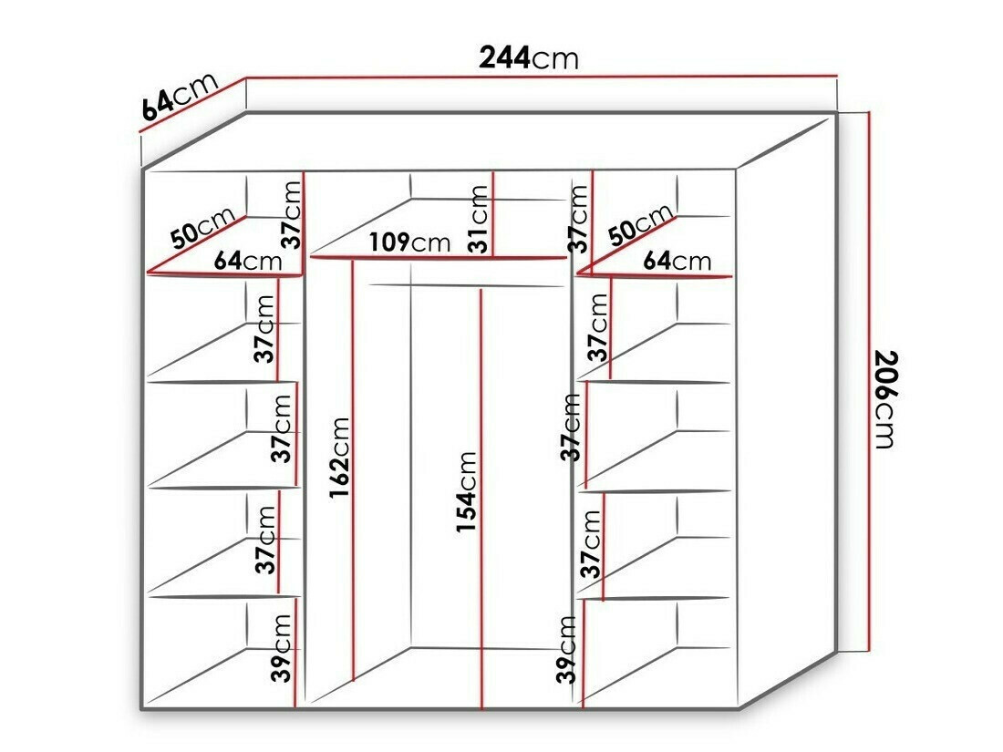 Riidekapp Murrieta 178