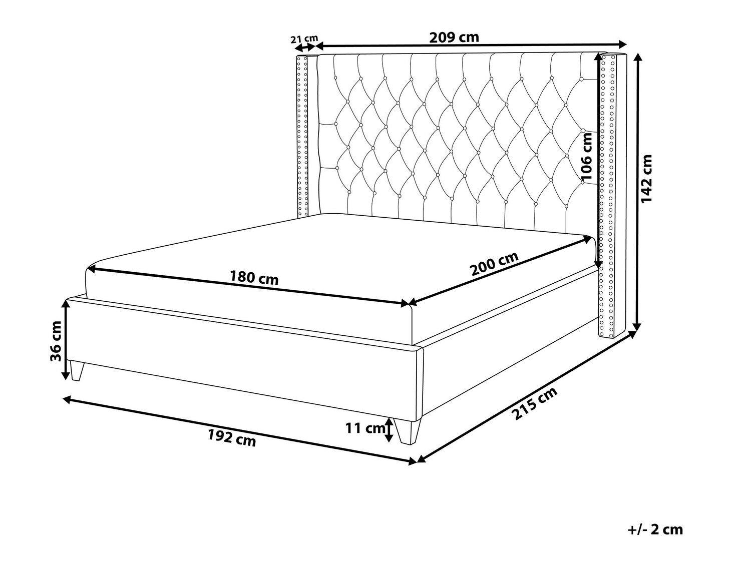 Voodi Berwyn 587 (Beež)