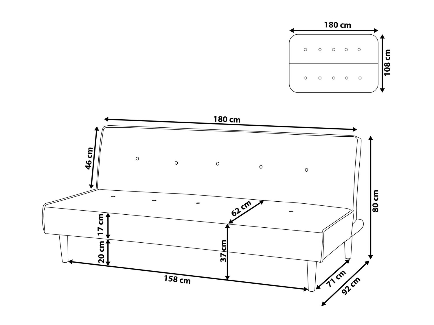 Diivanvoodi Berwyn 608 (Sinine)