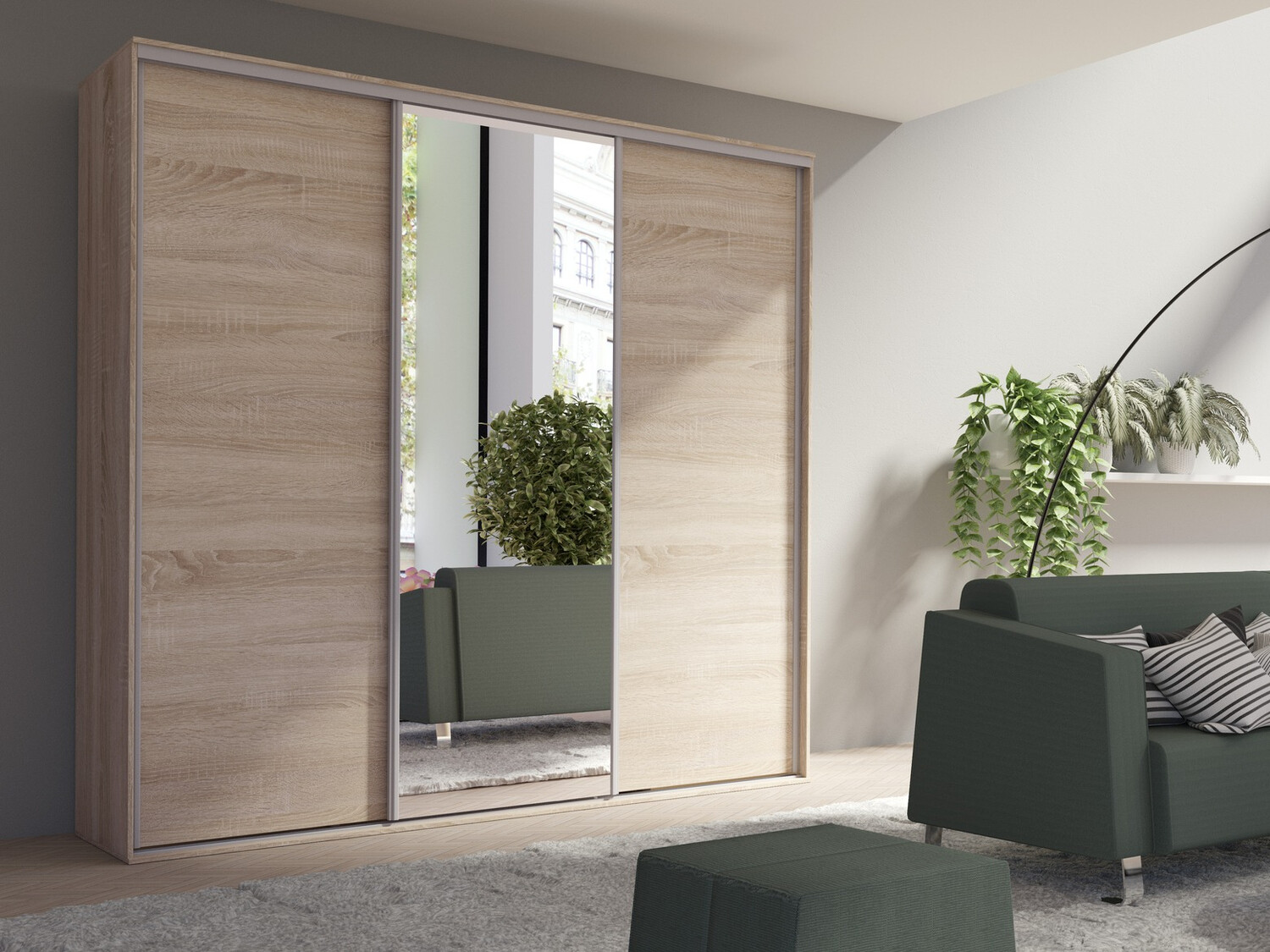 Riidekapp Murrieta 145 (Sonoma tamm)