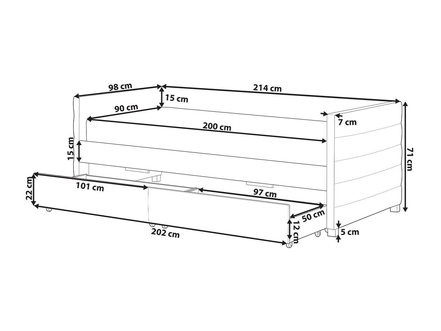 Voodi Berwyn 613 (Roosikarva)