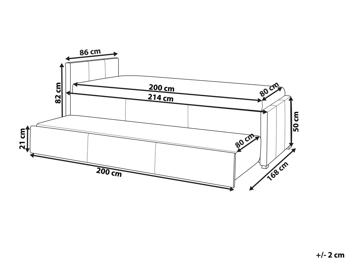 Voodi Berwyn 631 (Sinine)
