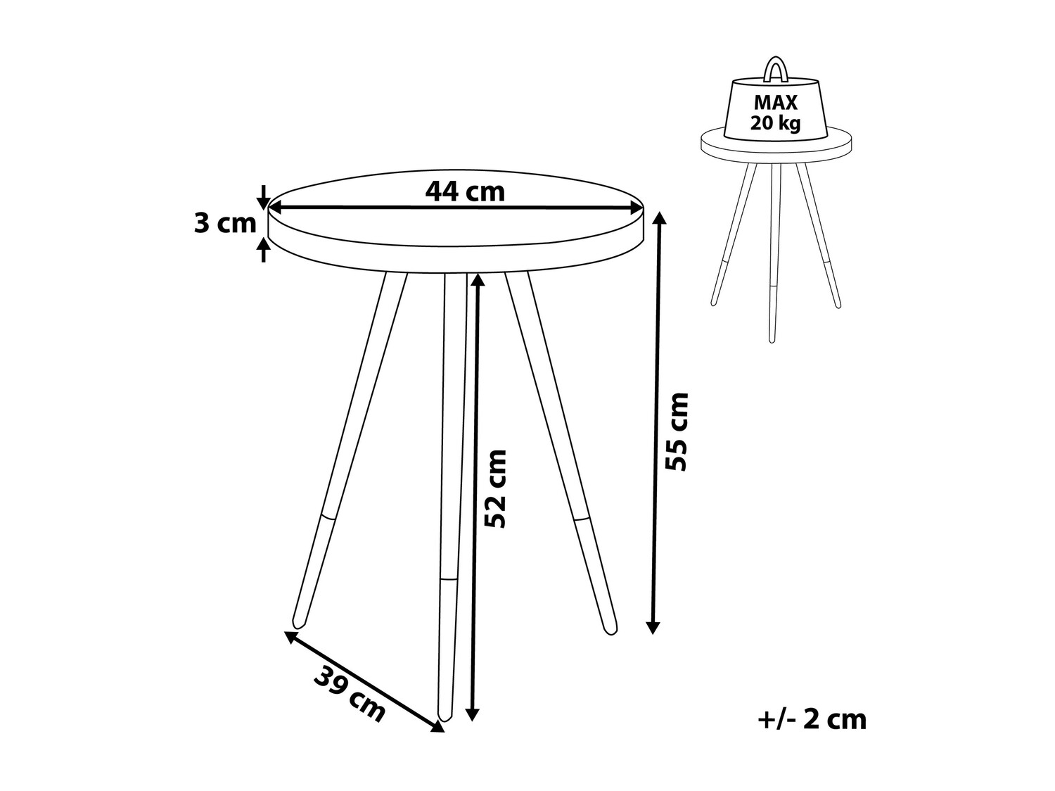 Külglaud Berwyn 643 (Kuldne + Tume puit)