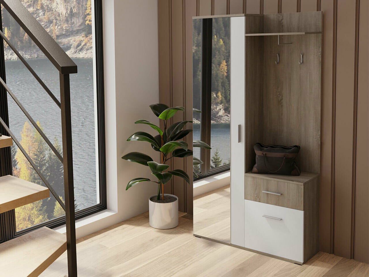 Esikukomplekt Stanton 103 (Trühvel + Valge)