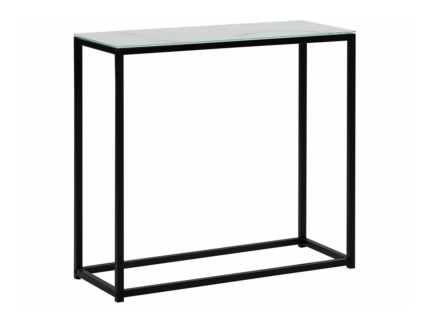 Konsoollaud Berwyn 650 (Must + Valge marmor)